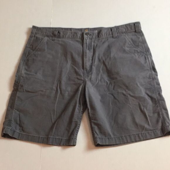 Carhartt Gray Cargo Relaxed Fit Cotton Shorts Size 42 - Picture 1 of 10